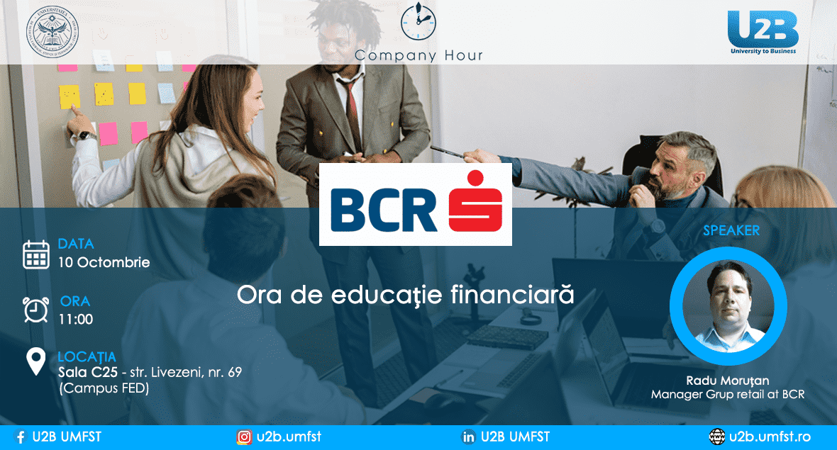 BCR: Ora de educatie financiara